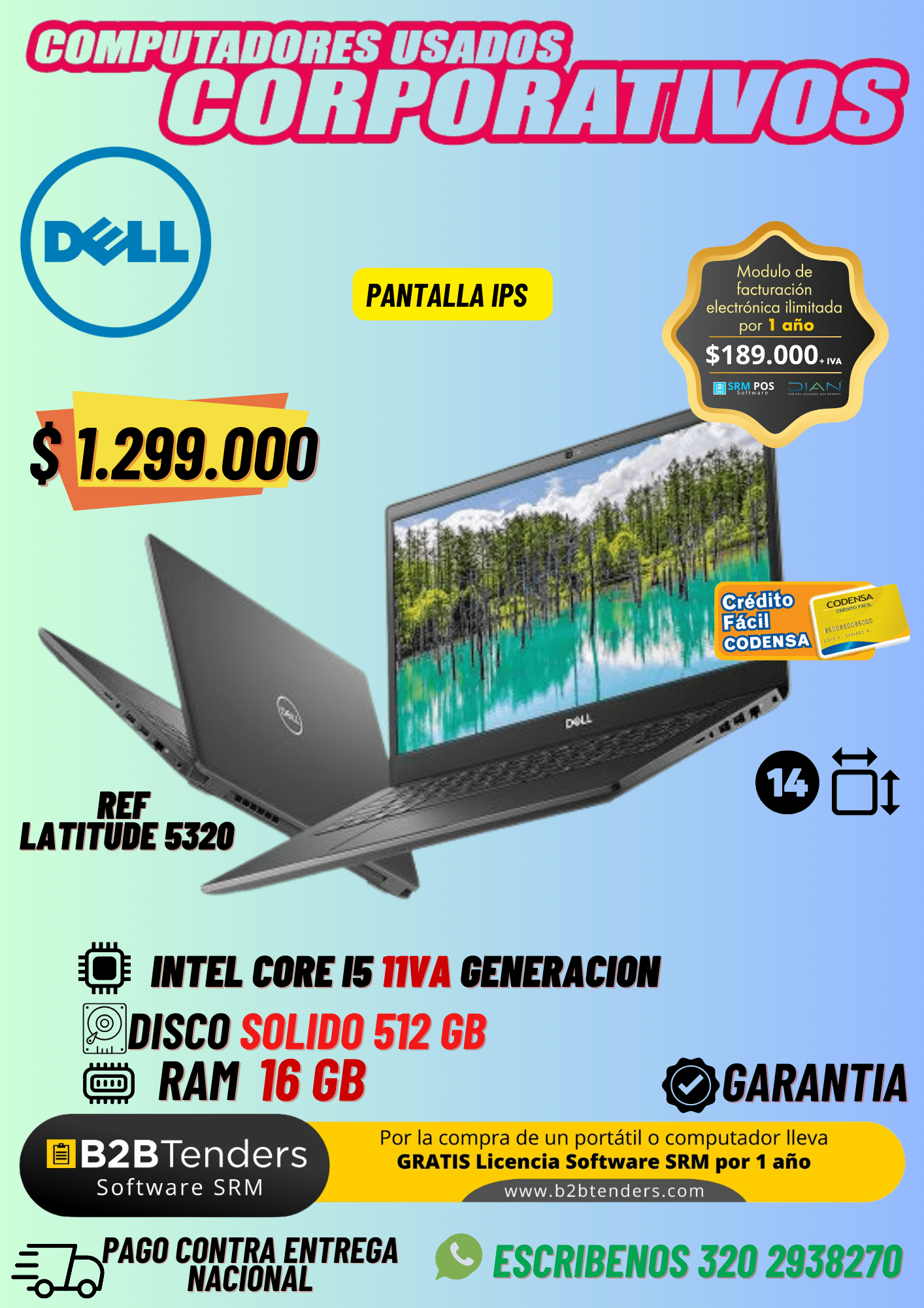 Dell 5320 INTEL®CORE™ I5 11va